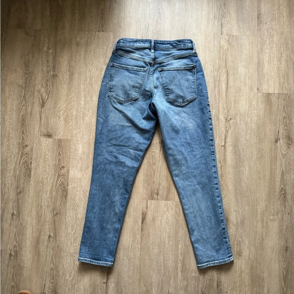 Old Navy OG High Rise Curvy Straight Blue 4 Women's Jeans